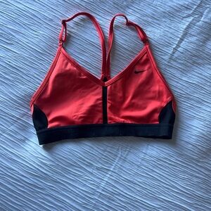 Nike Women's Orange Indy Sports Bra size small